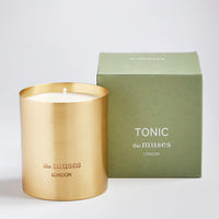 The Muses Tonic Luxury Candle Energising. Refreshing. Mood Boosting.Green/ Crisp - Basil | Clove | Tomato leaf | Sandalwood