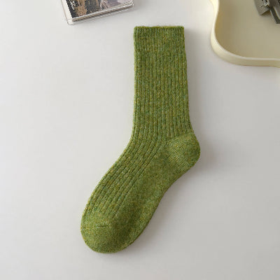 Happy Knits Women's Cashmere blend socks - in green